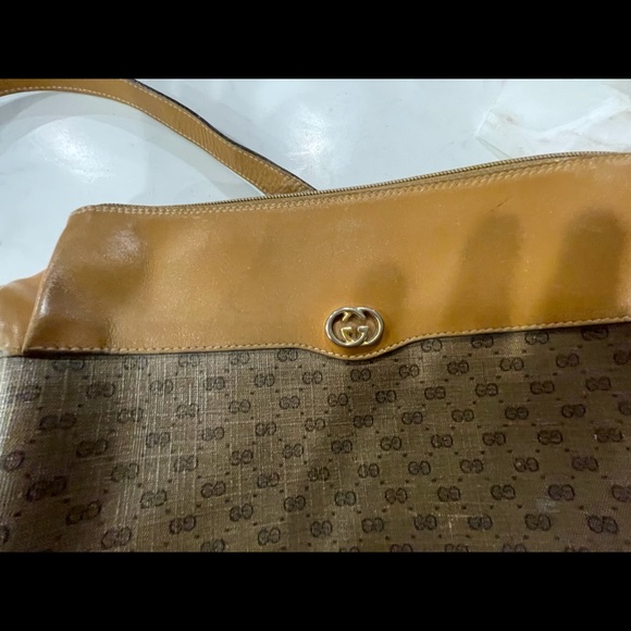 Gucci Vintage 80’s camel cross body handbag - Picture 2 of 8